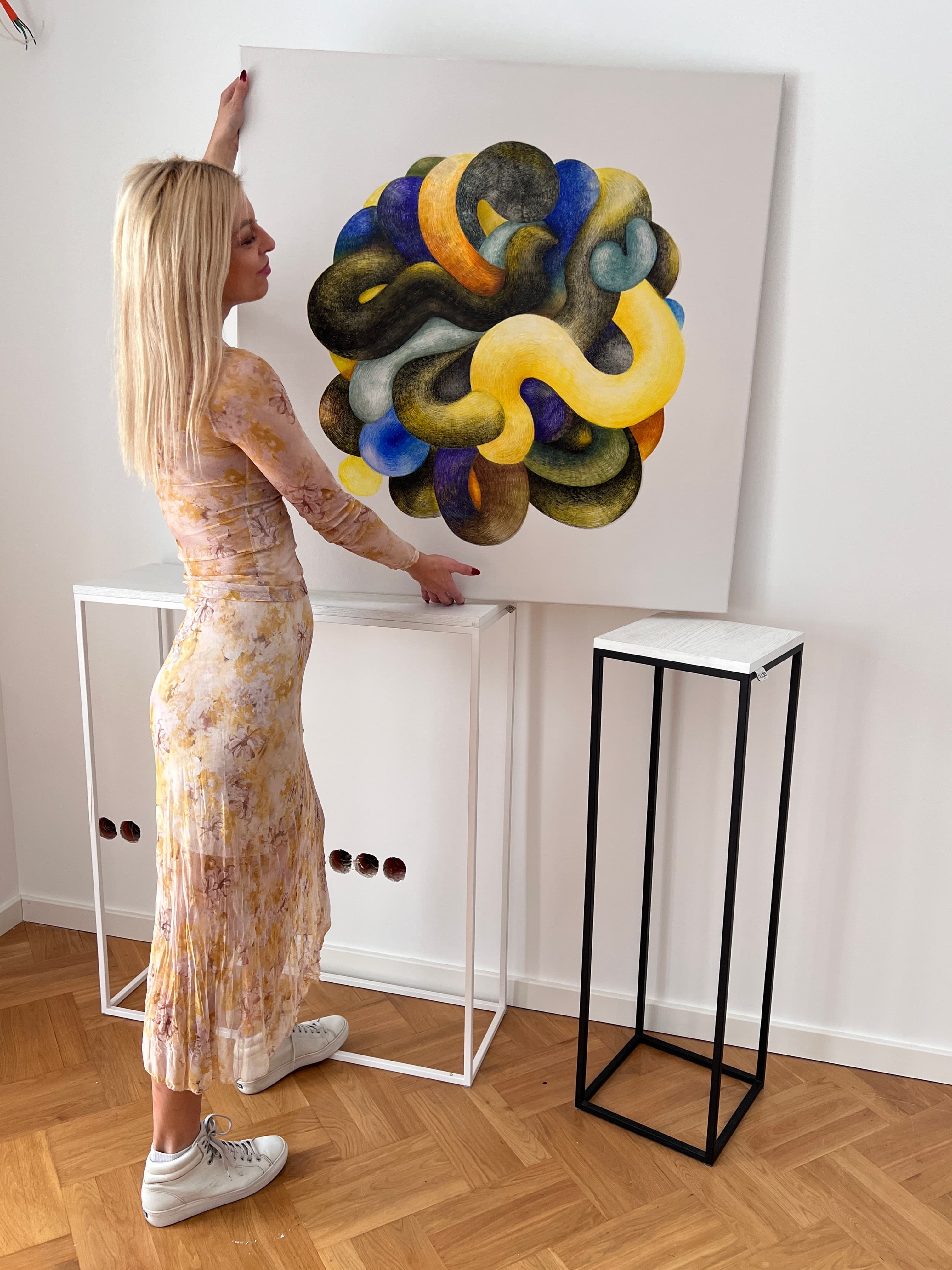 Urszula Tymon z obrazem